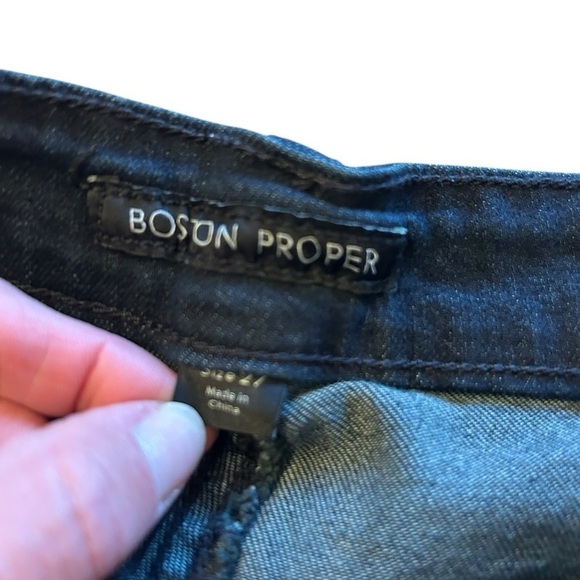 Dark blue black Boston Proper Jeans 27 - Picture 4 of 9